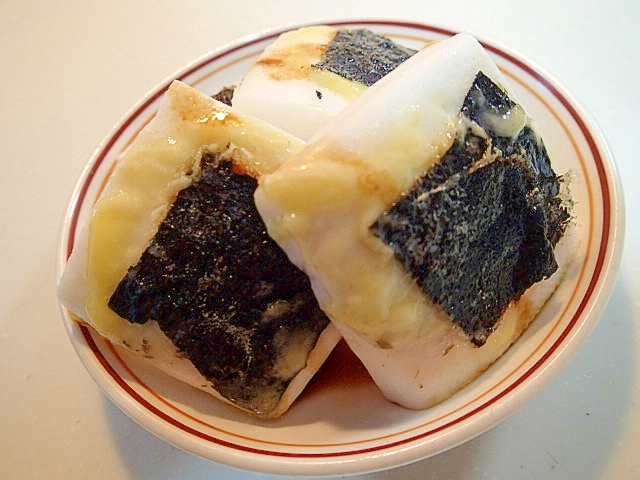 おつまみに　からしマヨで海苔チーズはんぺん