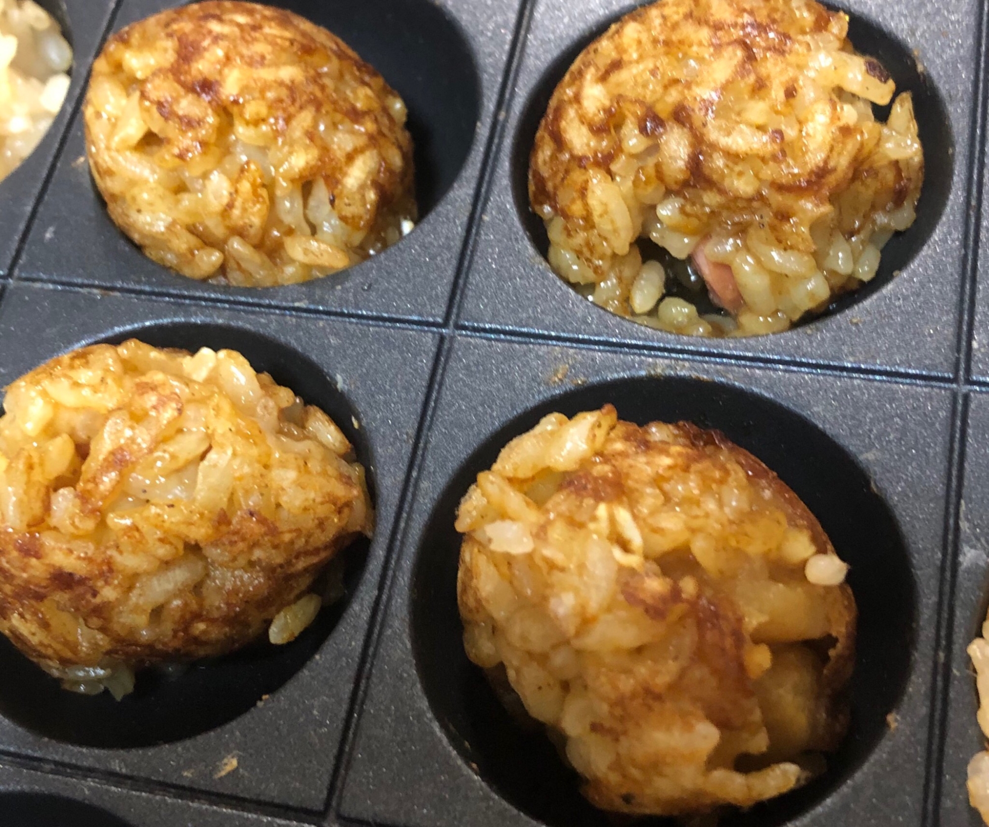 たこ焼き器で ひとくち焼きカレーライスボウル レシピ 作り方 By Noa 1021 楽天レシピ