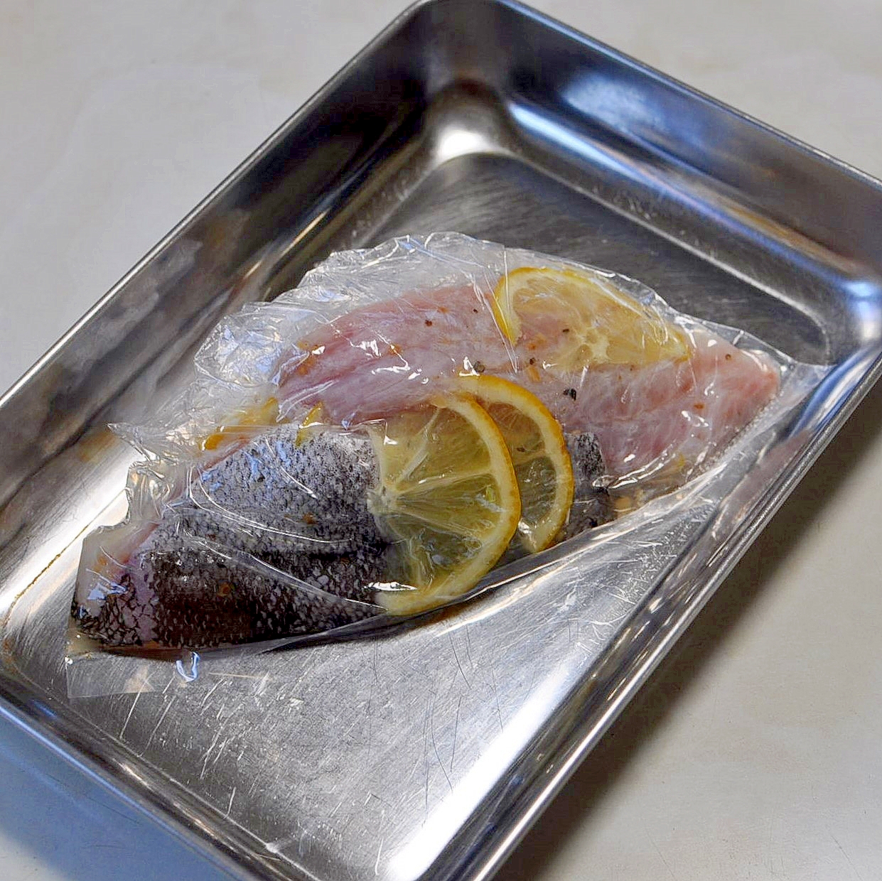 下味冷凍◇生鱈の塩レモン漬け