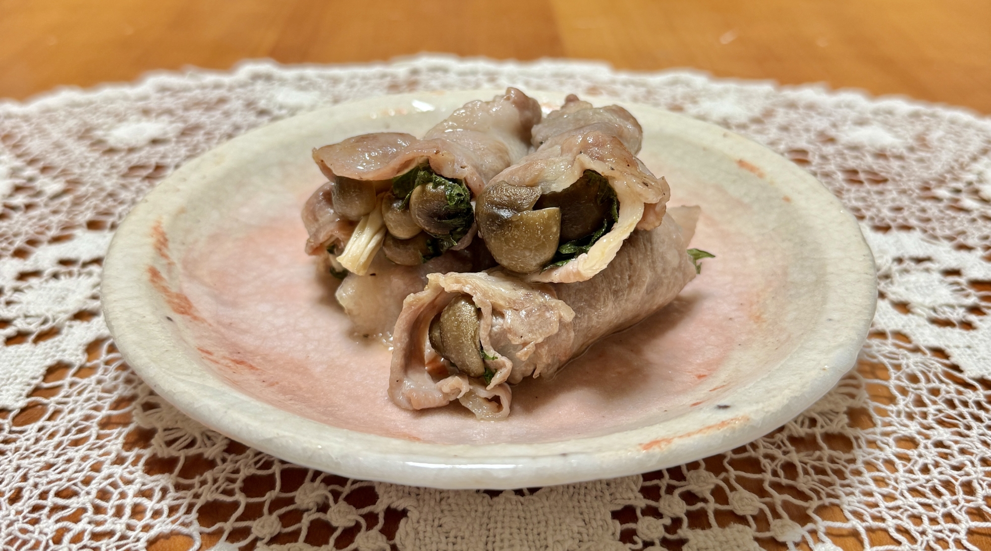 しめじと大葉のクルクルっと☆豚肉巻き