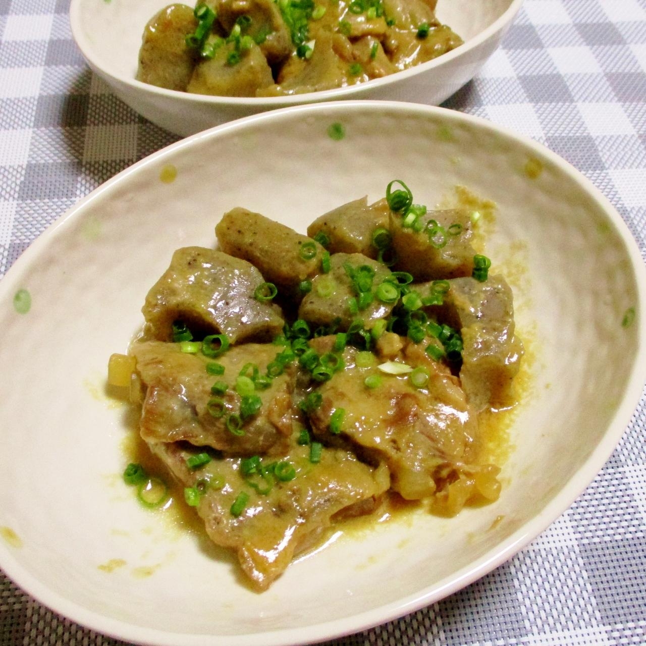 絶品おつまみ♪豚軟骨とこんにゃくの味噌煮