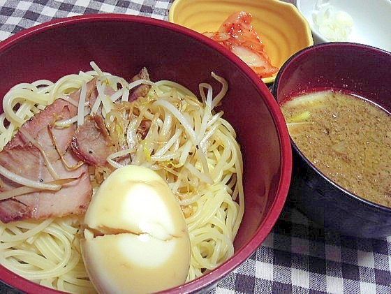 パスタで変わりつけ麺