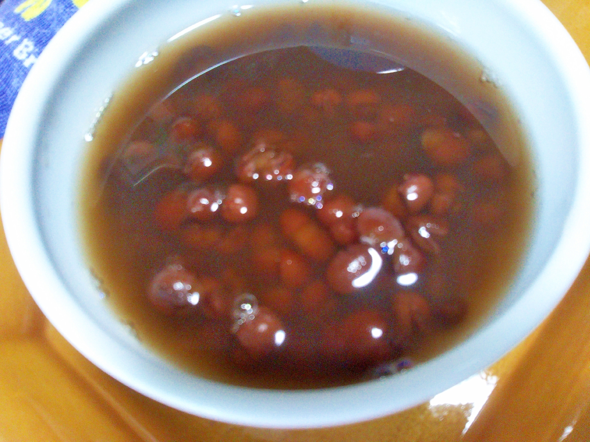 節分に★邪気を払う小豆で★ほうじ茶ぜんざい