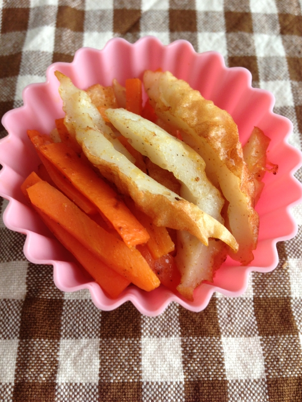 ちくわと人参のカレー風味きんぴら