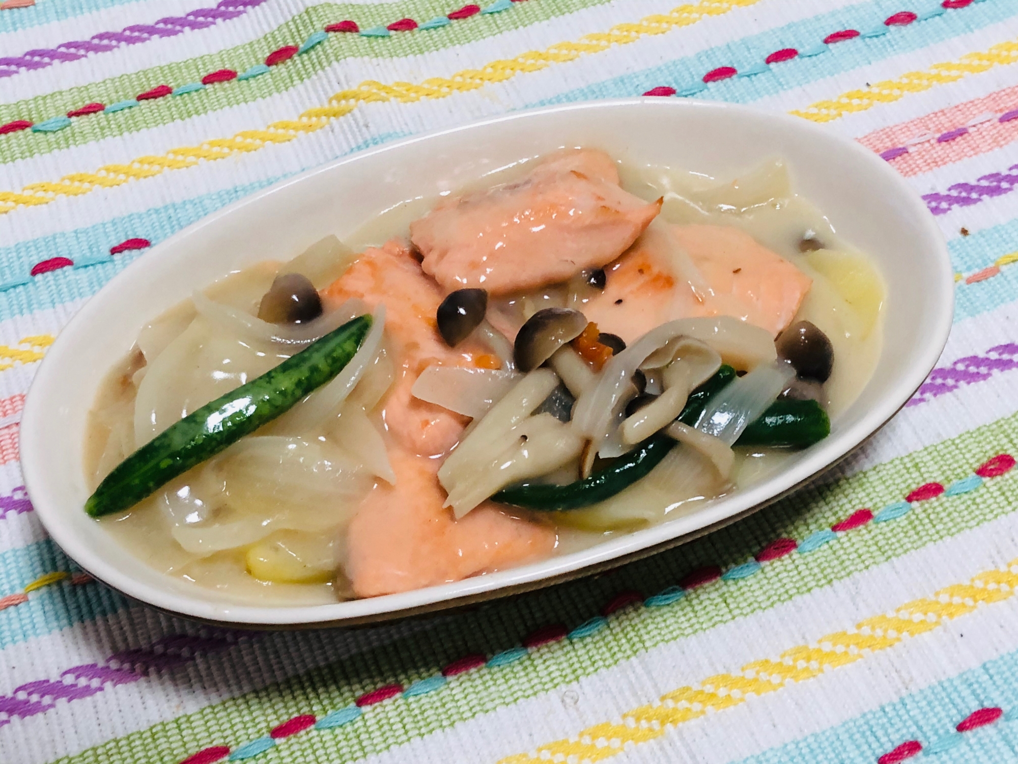 サーモンと白菜のクリーム煮