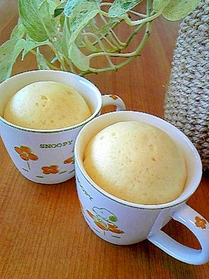 ＊モコモコ～♪レンジdeマグカップ蒸しパン＊