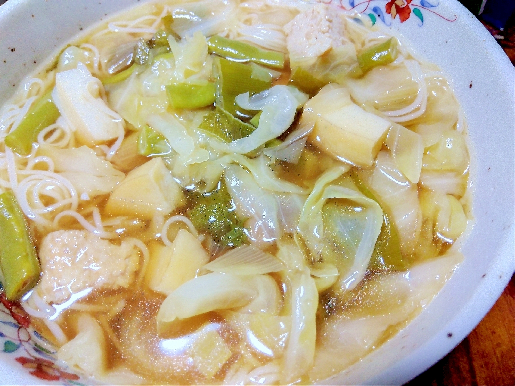 野菜たっぷり♡旨みたっぷり温麺