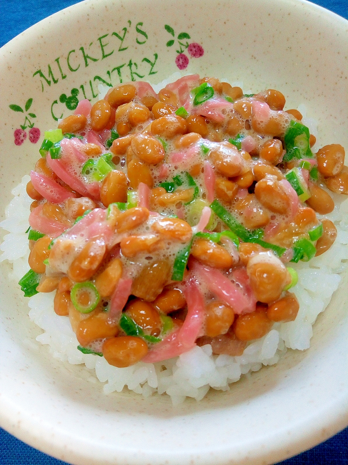 納豆の食べ方-紅生姜＆ずいき♪