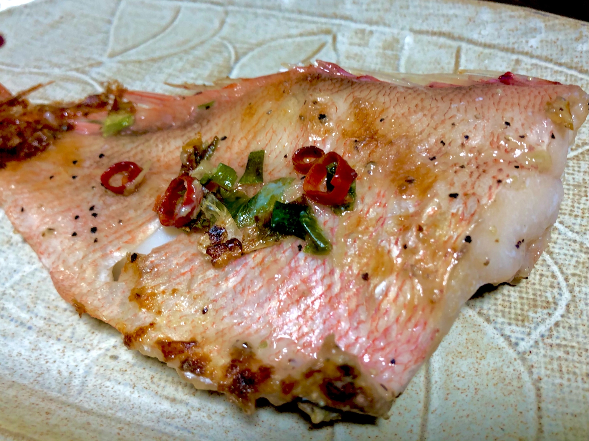 フライパンで簡単❤️赤魚のねぎ塩焼き