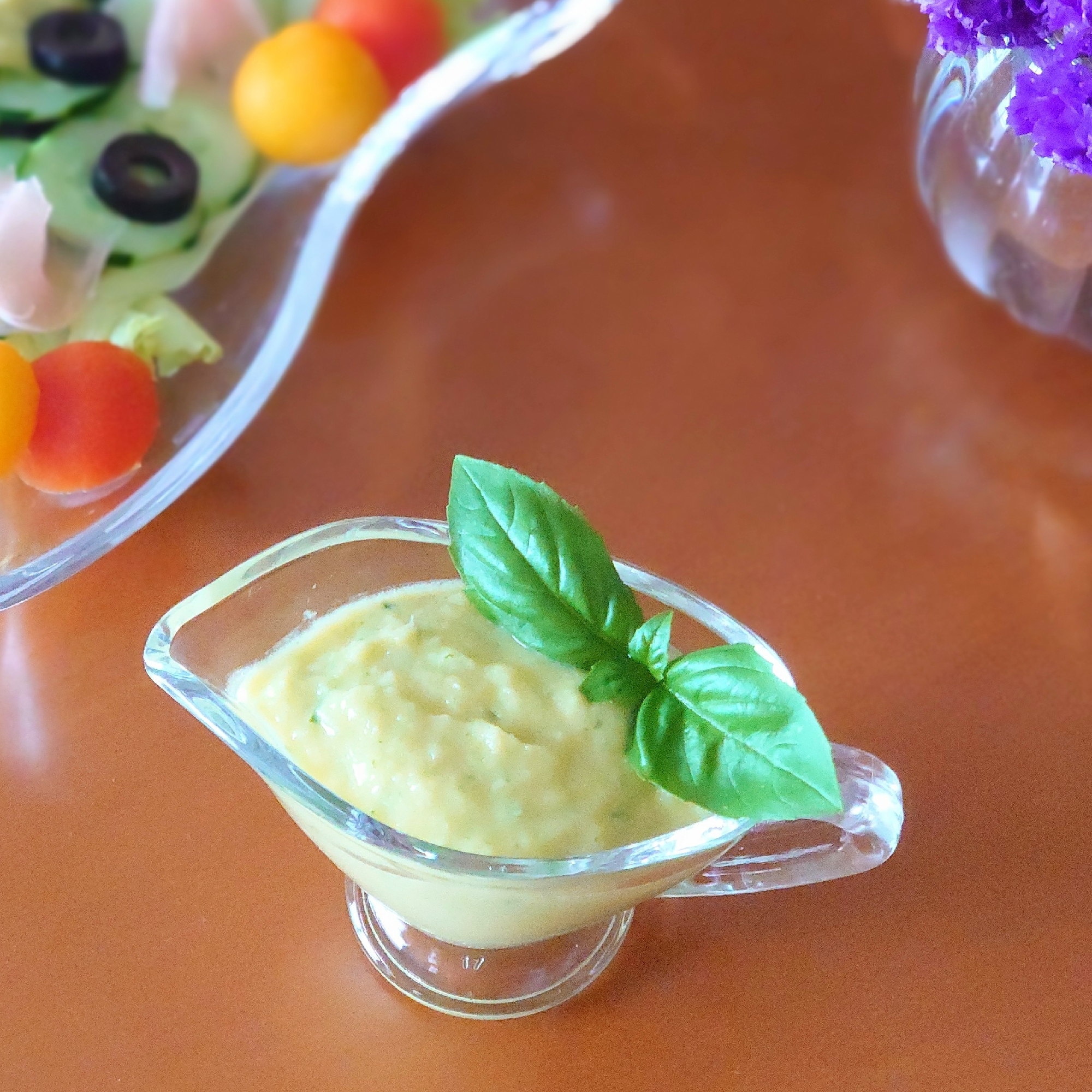 バジルin ᕷ*とうもろこしドレッシングꕤ୭*