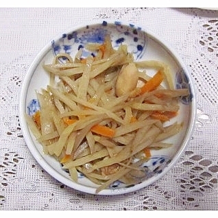 鶏もも肉きんぴらごぼう（白だし・みりん）