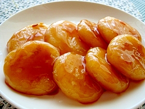 落雁でとろ~り!甘辛いも餅