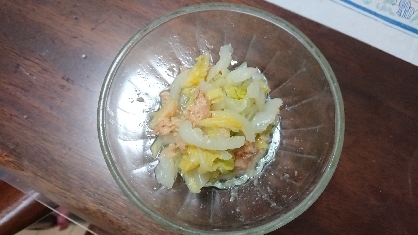 超簡単☆チンして出来るツナと白菜の和物