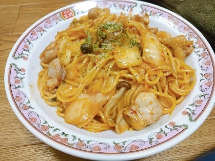 簡単！コクうま♪キムチパスタ