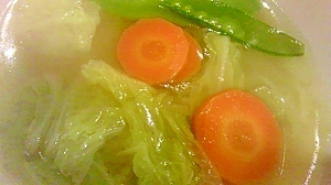 にんじんと白菜の中華スープ