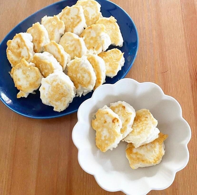 離乳食☆お豆腐でふわふわチキンナゲット レシピ・作り方 by