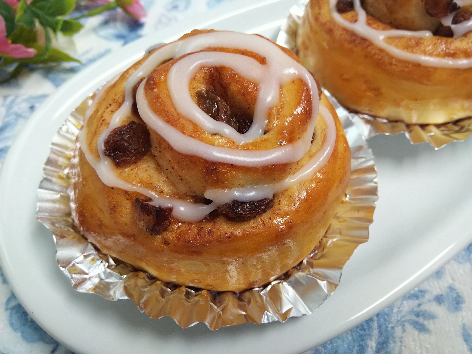 くるくる…シナモンレーズンロール☆