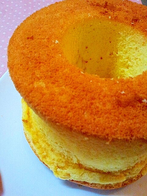 ふわっシュワ な とろけるシフォンケーキ レシピ 作り方 By ラズベリっち 楽天レシピ