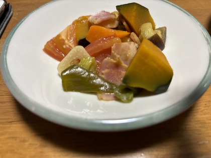 あっさり☆夏野菜と高野豆腐の煮物