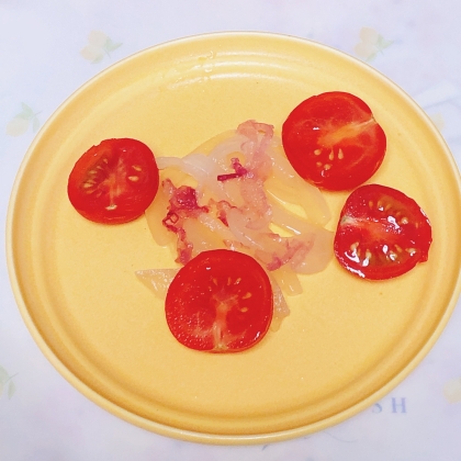 麹生活しましょ☘️紫新玉とミニトマトのマリネꕤ୭*