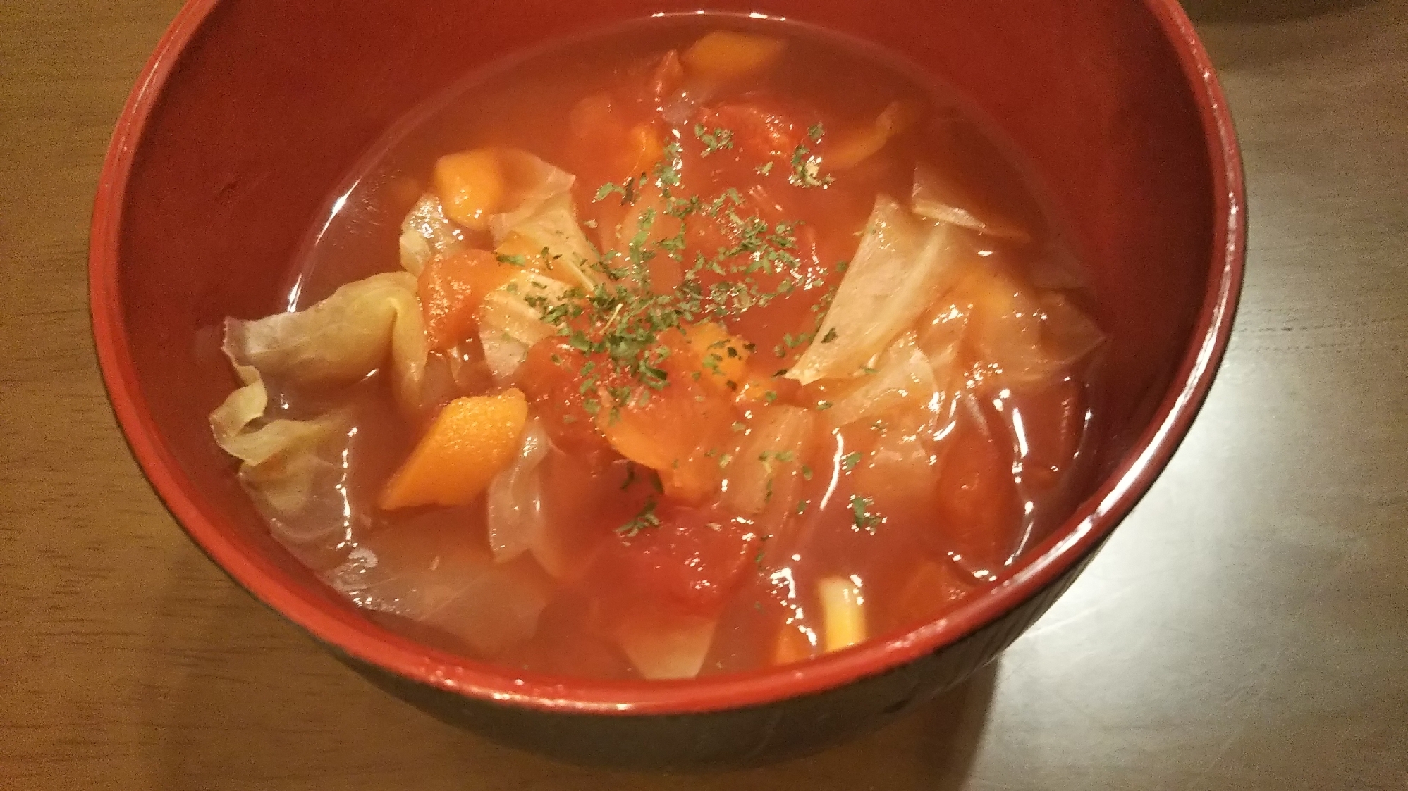 野菜たっぷりトマトスープ☆