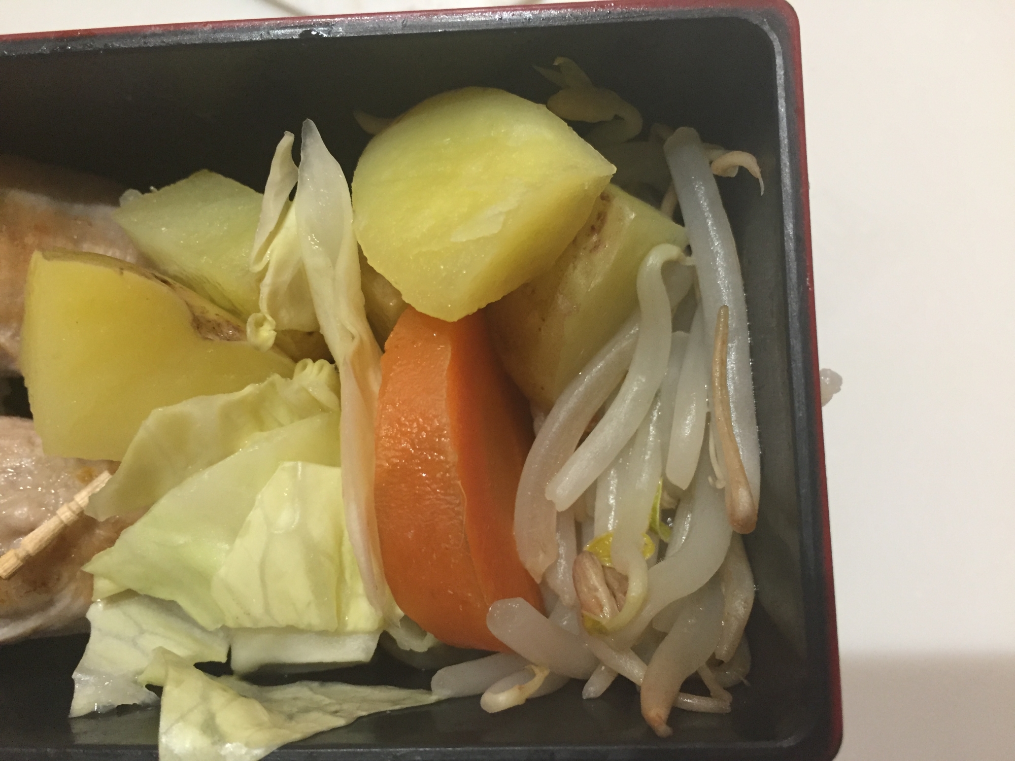 お弁当の隙間に！使い回し温野菜！