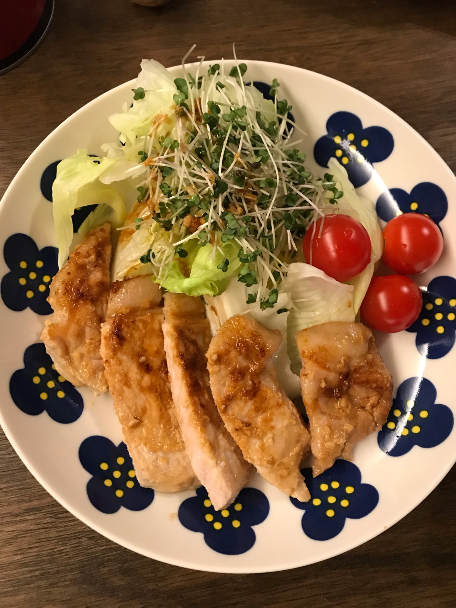 一晩漬けて★豚肉の味噌漬けプレート