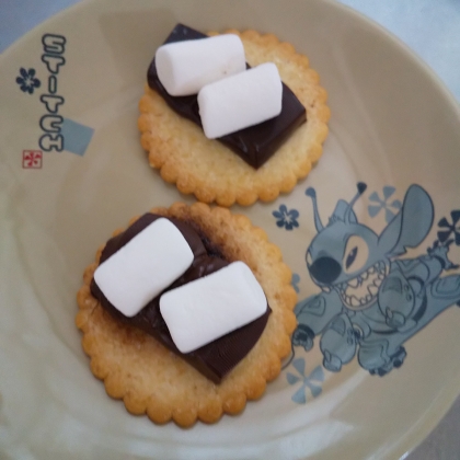 チョコとマシュマロのクラッカー