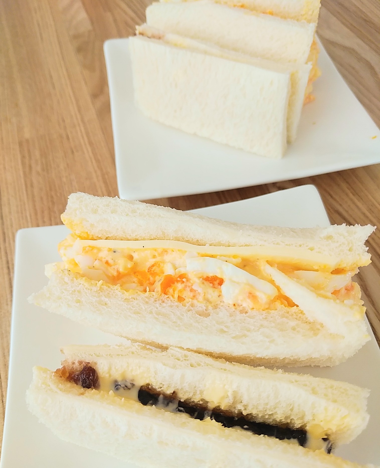 たまごチーズ＆あんバターサンドイッチ