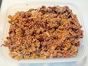 お弁当のおかずに！肉の佃煮