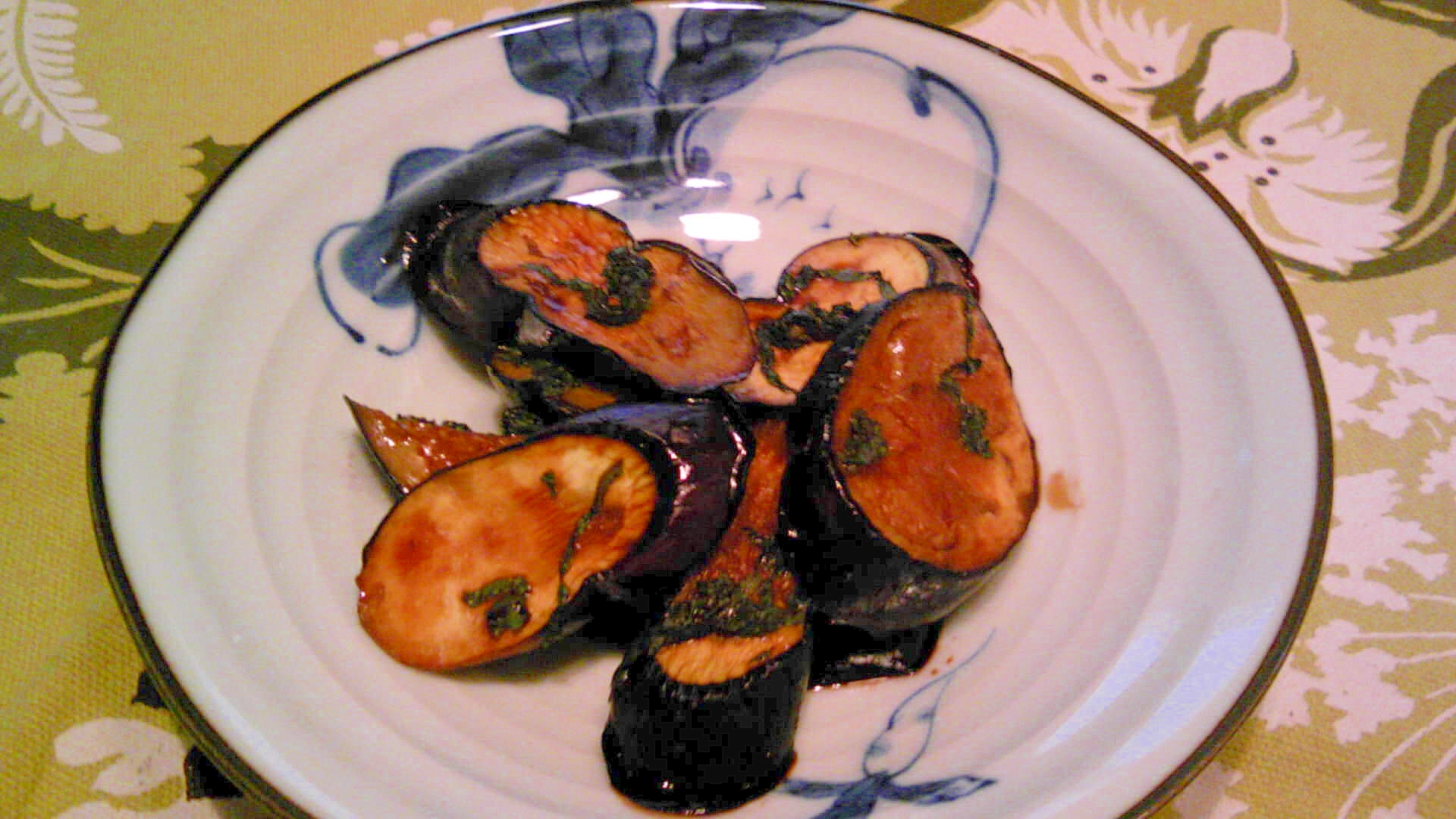茄子のバルサミコ酢焼き