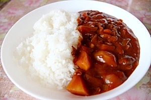 ラム肉とトマトのカレー