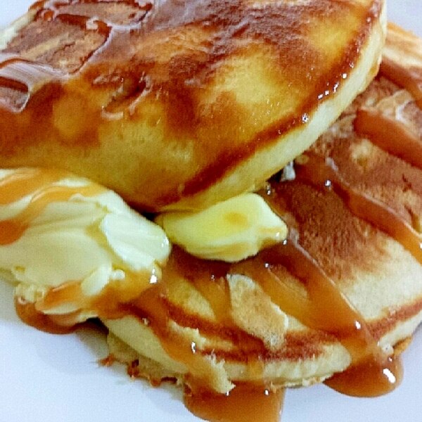 キャラメルソースたっぷり ホットケーキ レシピ 作り方 By Megmako 楽天レシピ キャラメルソースたっぷり ホットケーキ レシピ 作り方 By Megmako 楽天レシピ