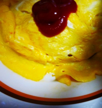 小松菜入りオムライス