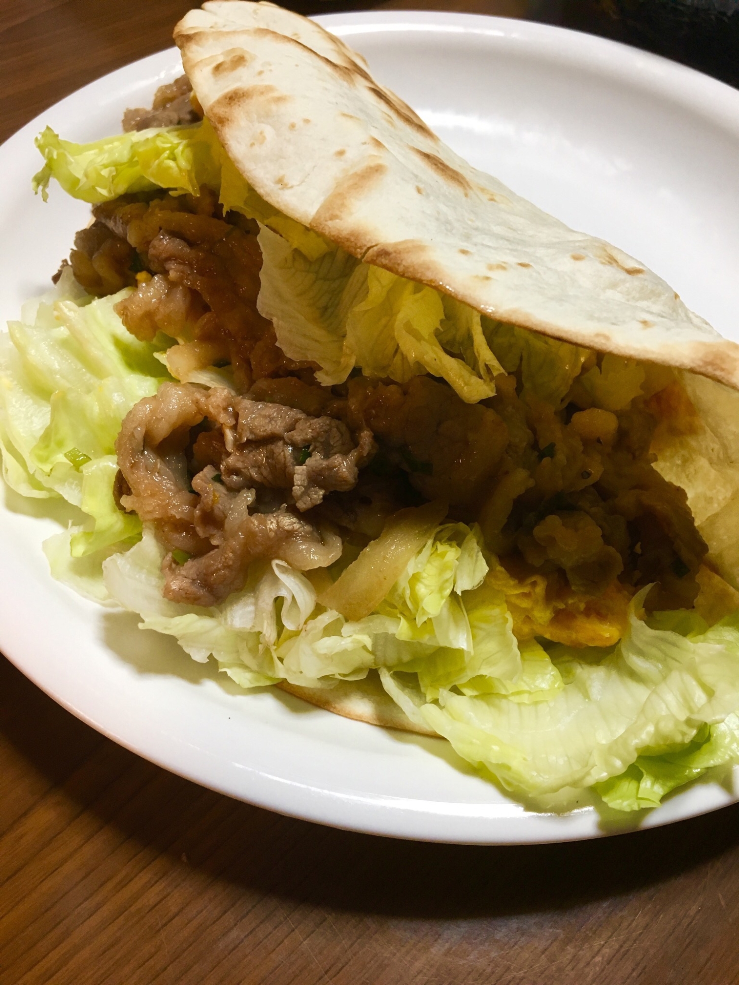 かぶりつく!焼肉トルティーヤ