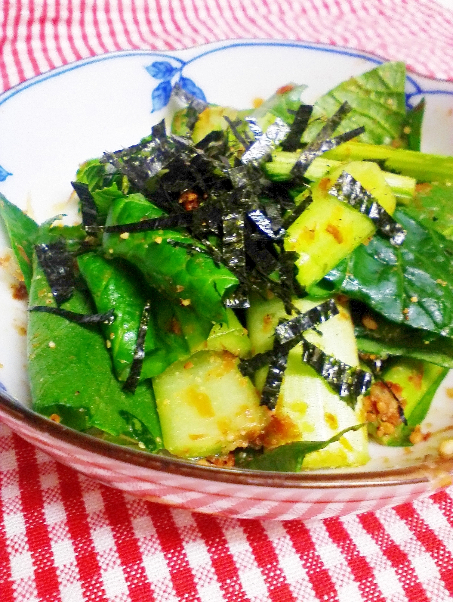 簡単！生の小松菜で和風サラダ
