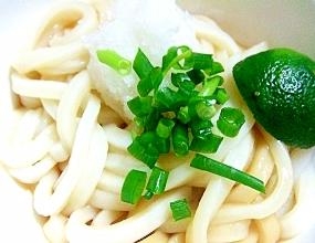 さわやかな組合せ♡、もりもり食べれちゃいますね！冷やしうどん久々食べたけど・・・いいもんですね（*^^*）v