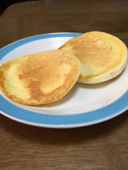 ふわふわのスフレパンケーキができました。
子供達も大満足だったようで、とても美味しかったです。
素敵なレシピをありがとうございました♬