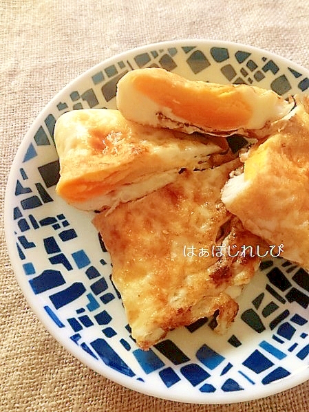 焼きそば風味の半月卵