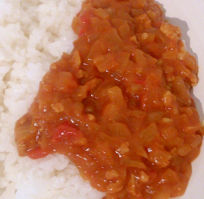 にんじんペーストとトマトのカレー