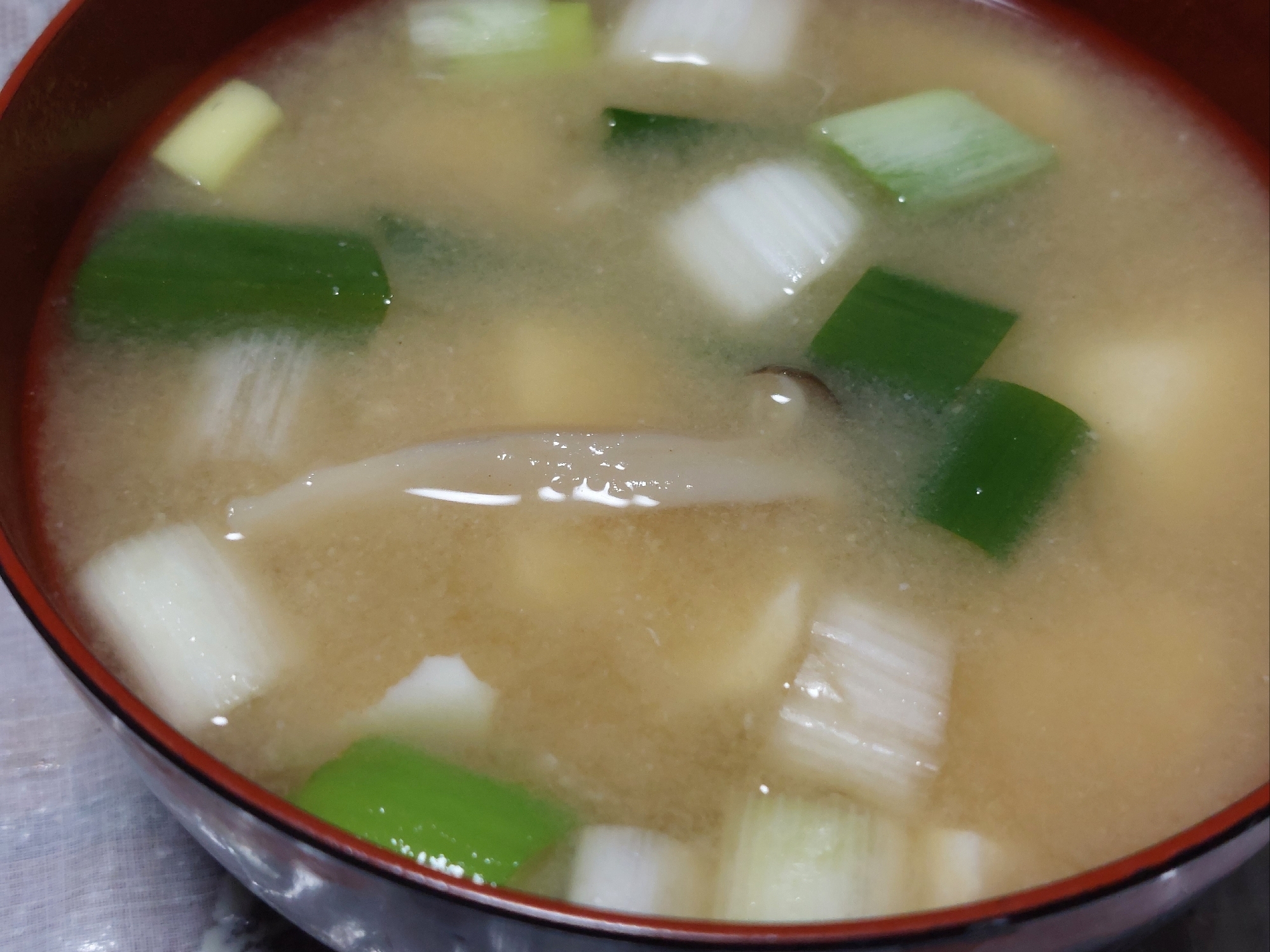 長ねぎのお味噌汁