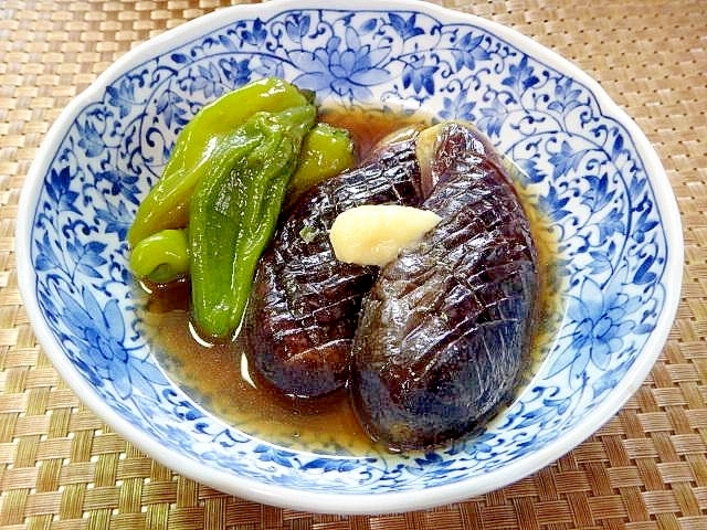 茄子とししとうの煮物