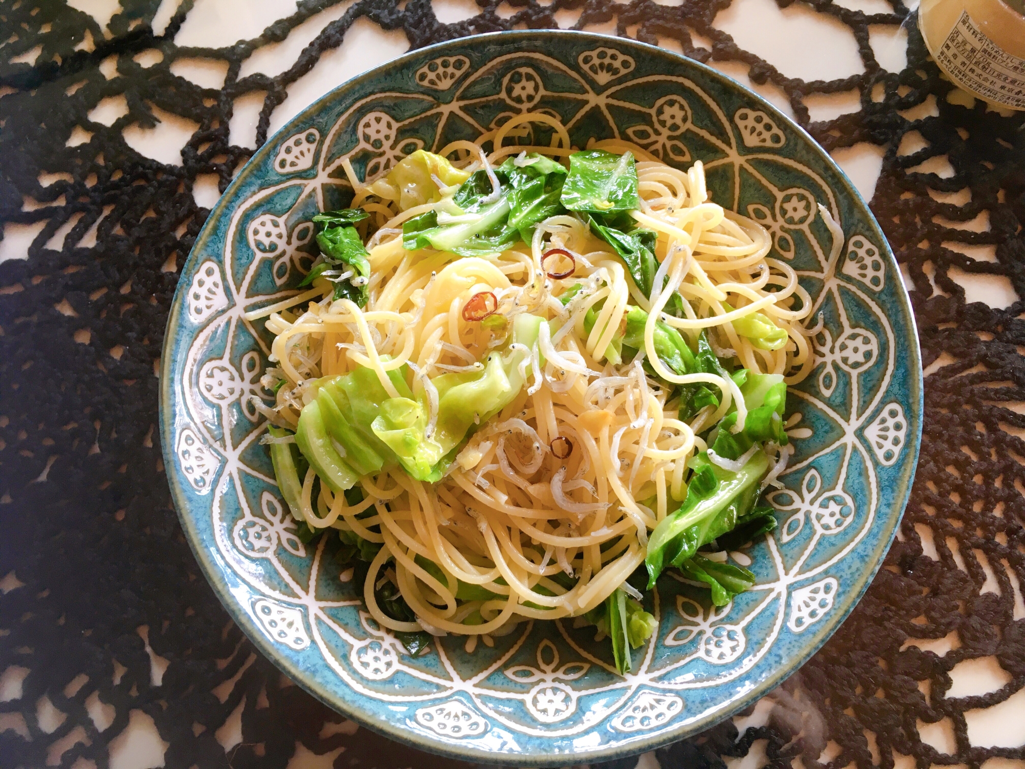 しらすとキャベツのペペロンチーノ