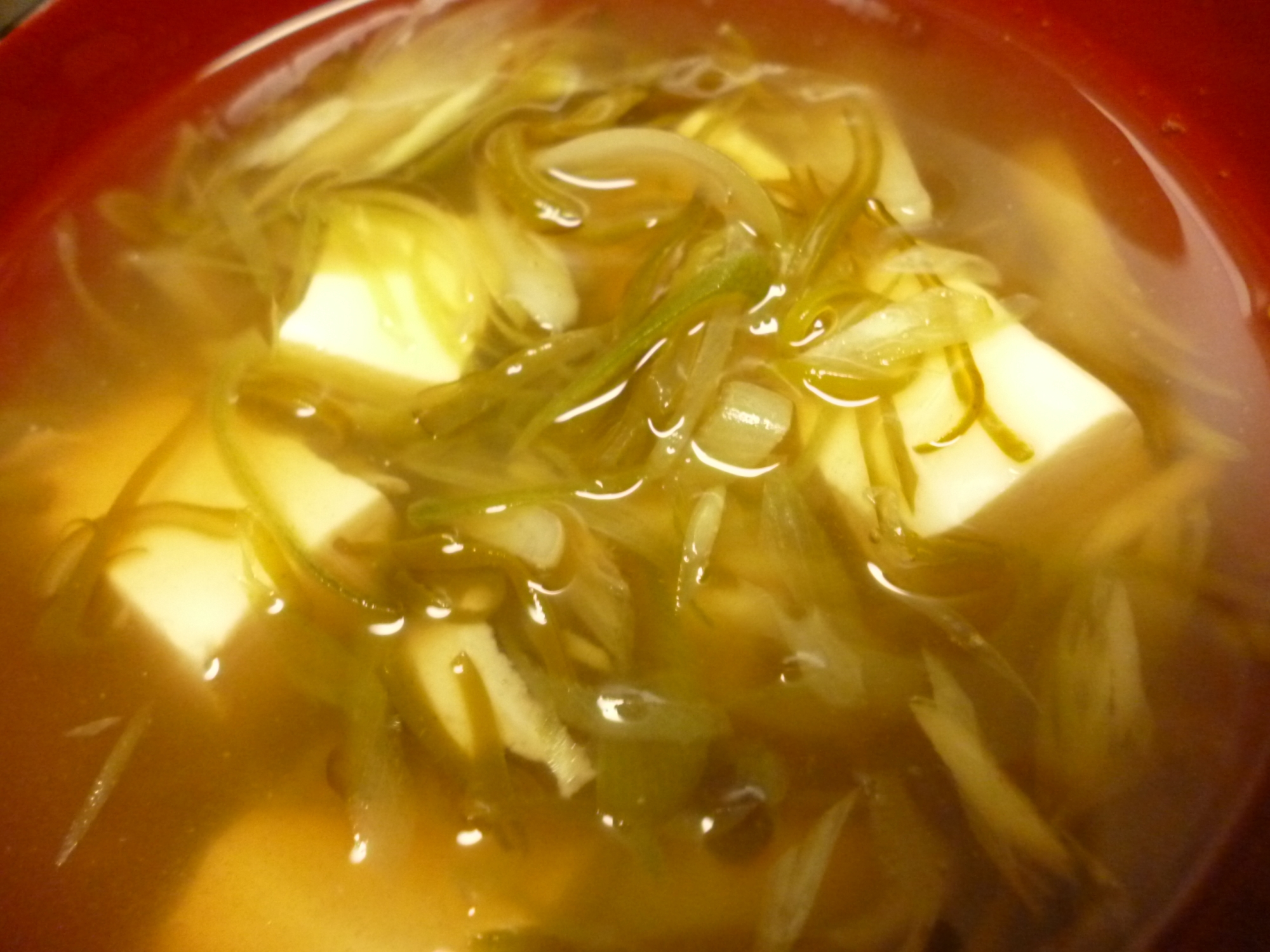 豆腐・めかぶ・茗荷の味噌汁