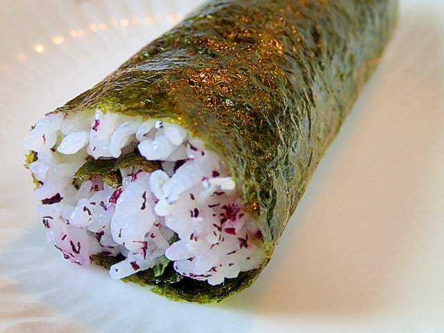 ❤大葉とゆかりとしらすの海苔巻きご飯❤