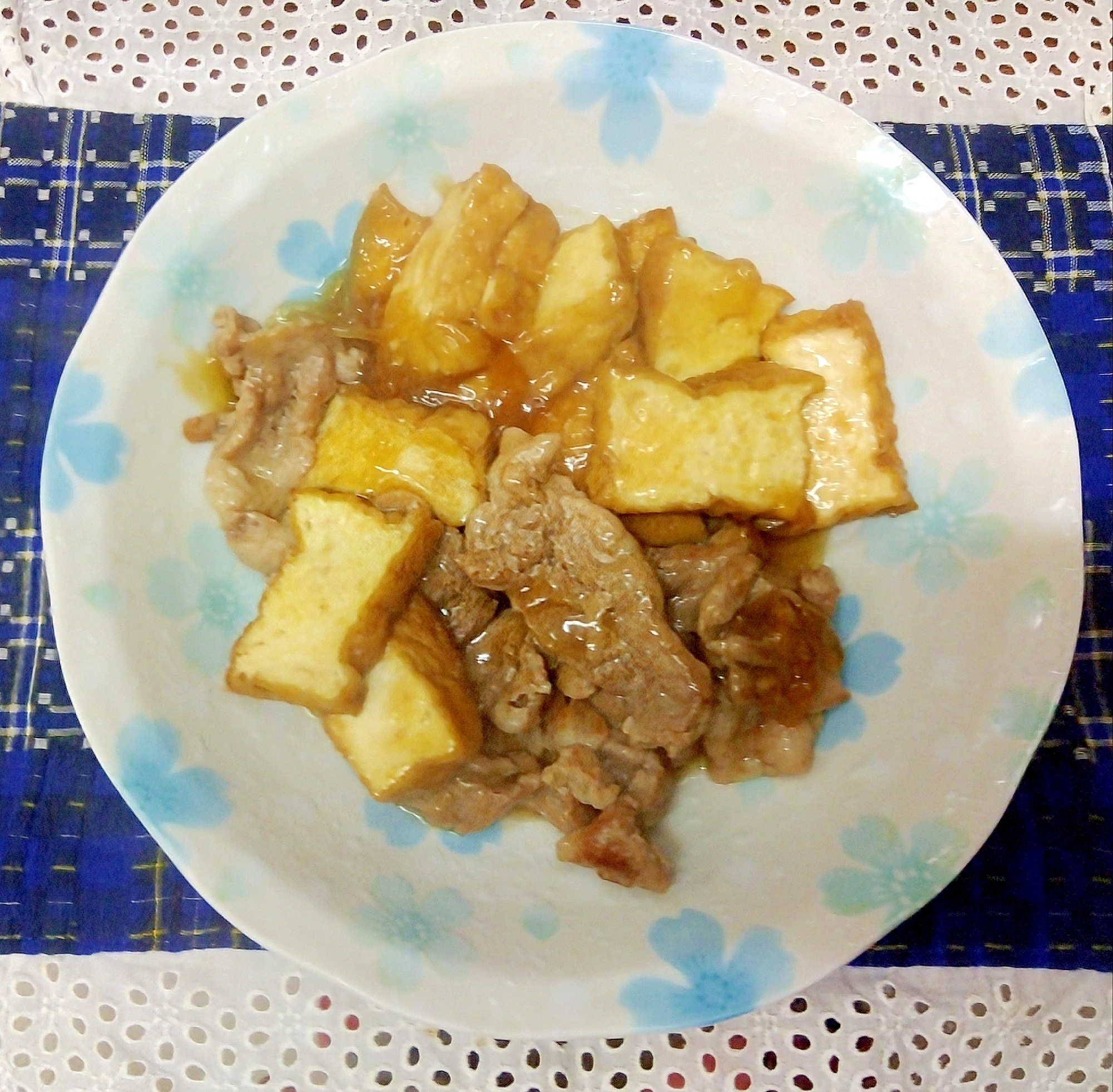 豚肉と厚揚げの煮物