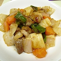 野菜ゴロゴロ酢豚