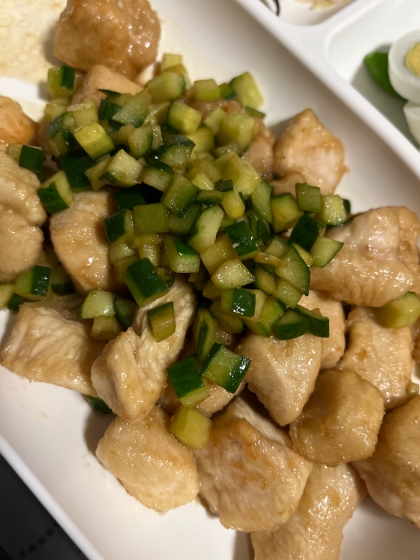 むね肉の油淋鶏〜サクサクきゅうりだれ〜