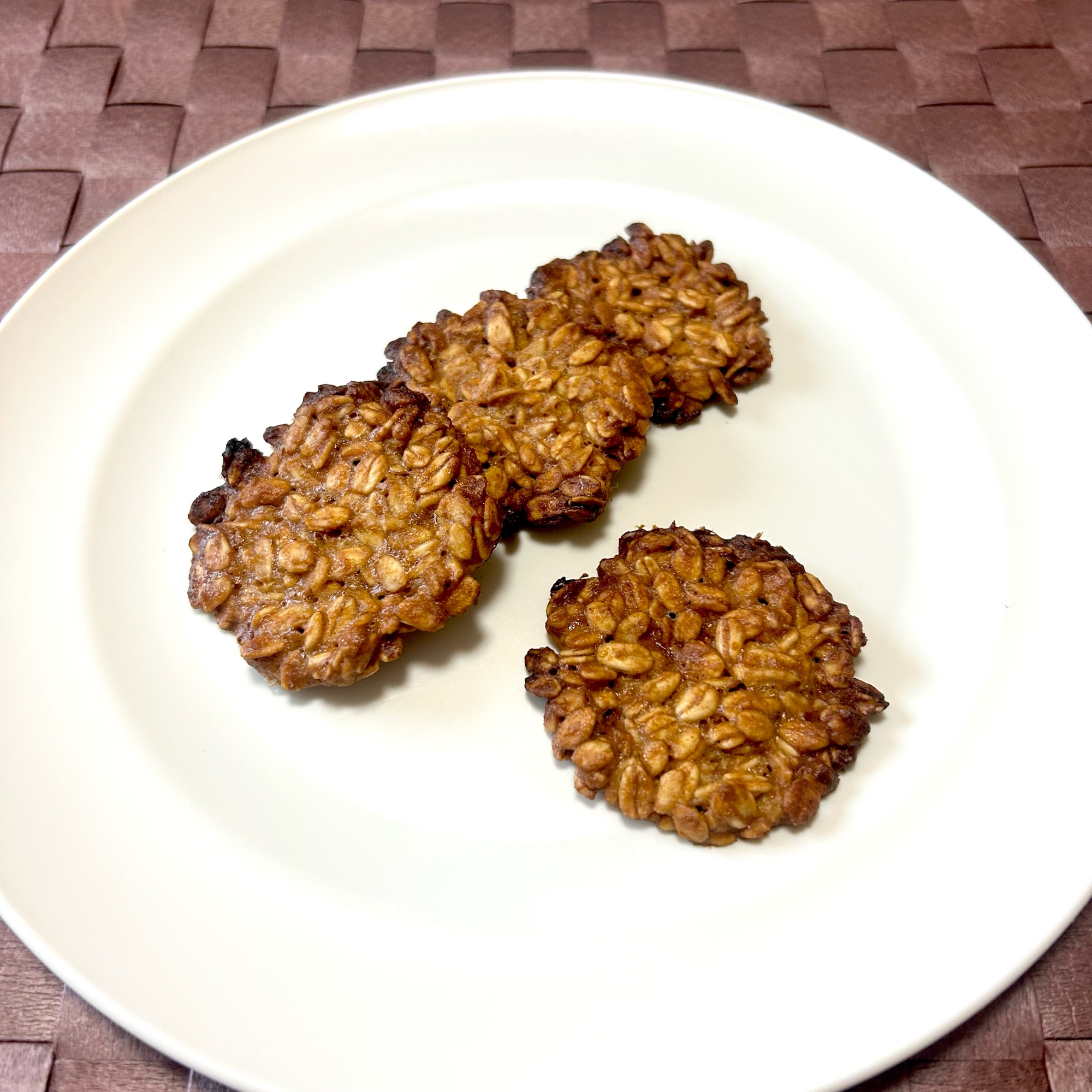 【ノンオイル】オートミールきなこクッキー