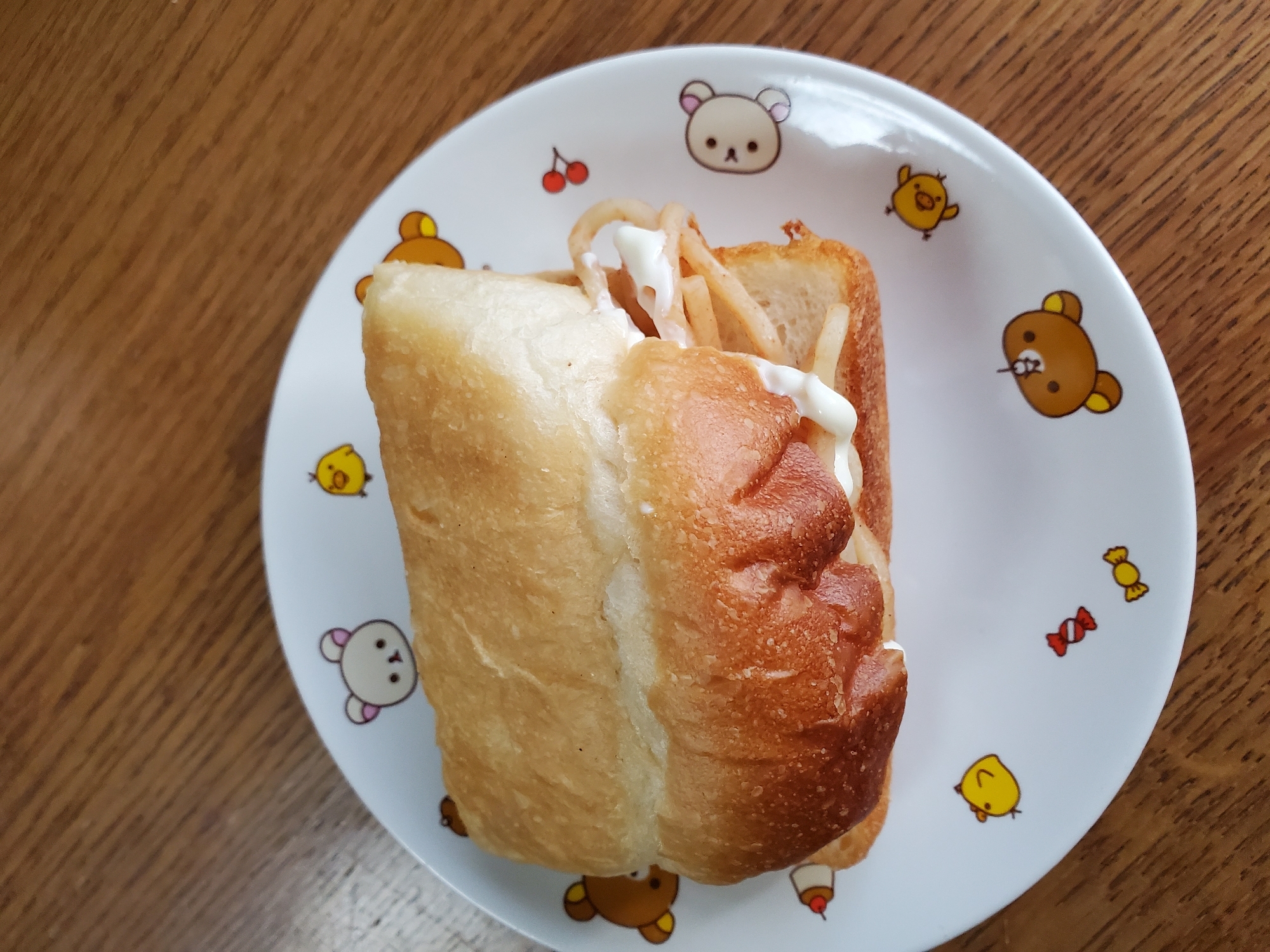 ケチャップ麺サンド